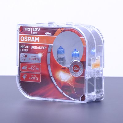 Лампа 12V H3 55W +130% Night Breaker "Osram" (Box-2шт) (64151 NBL +130) Акция (красная уп) "Автотовары" 45420600 фото