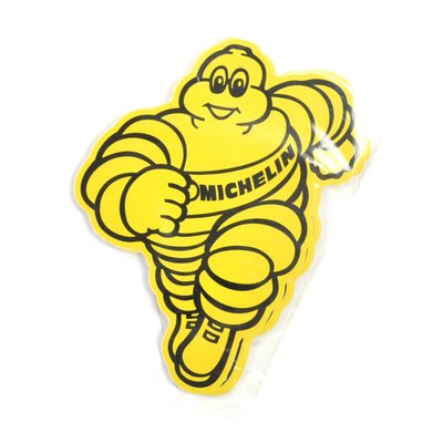 Наклейка "Michelin" желтый 12х10см (10шт/уп) "Автотовары" 58180261 фото