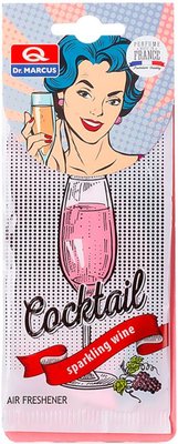 Освежитель сухой лист - "Marcus" - Cocktail - Sparkling Wine (Шампанское) (36шт/уп) Автотовары 521880 фото