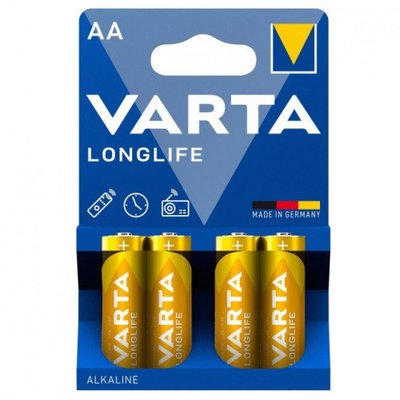 Батарейка АА/LR6 "VARTA Long Life" 4шт "Автотовары" 64874378 фото