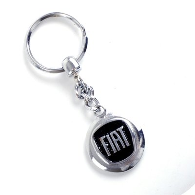 Брелок для ключей Fiat метал/черный (на цепочке) "Автотовары" 53996029 фото