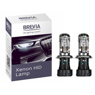 Лампа Би-Ксенон H4 6000K 35W "Brevia" 12460 (2шт) "Автотовары" 73933063 фото