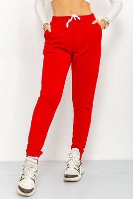 Спорт штани жіночі демісезонні, колір червоний, 226R025 226R025 фото