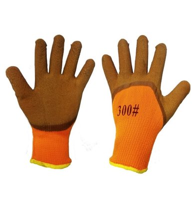 Перчатки защитные Пена,Зимние #300 Полный облив, манжет Оранжево-коричневые "TOMIK" (пара) "MEGA SHOP" 74689493 фото