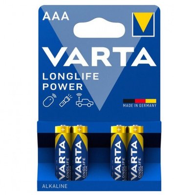 Батарейка ААА/LR3 "VARTA Long Life POWER" 4шт "Автотовары" 45165139 фото