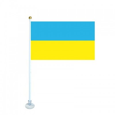 Флаг "Украины" 21х14см на присоске (1шт) CR2392 "Автотовары" 70338444 фото