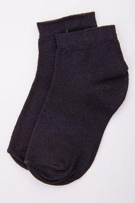 Дитячі однотонні шкарпетки, чорного кольору, 167R605-1 167R605-1 фото