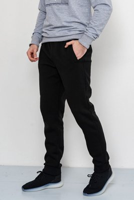 Спорт штани чоловічі на флісі, колір чорний, 223R016 223R016 фото