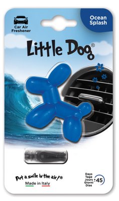 Освежитель на обдув "Little Dog" Океановый взрыв (OCEAN SPLASH Reflex Blue) ED0707 "Автотовары" 30693693 фото