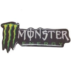 Наклейка силиконовая "Monster Energy" 5х14см (1шт.) "Автотовары" 70877220 фото