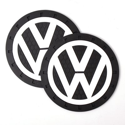 Коврики в подстаканник антискользящие Volkswagen 7см 2шт "Автотовары" 46916700 фото