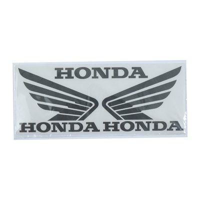 Наклейка перекладка "Honda" крылья 18х8см черная "Автотовары" 45550983 фото