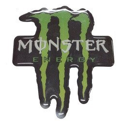 Наклейка силиконовая "Monster Energy" 10х10см (1шт.) "Автотовары" 43627933 фото
