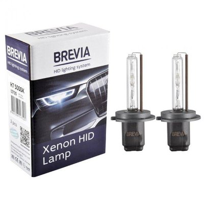 Лампа Ксенон H7 5000K 35W "Brevia" 12750 (2шт) "Автотовары" 78822213 фото
