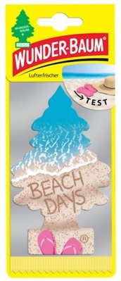 Освежитель сухой лист - "Little Trees" - Beach Day (Пляжный день) WB арт.78075 "Автотовары" 65508481 фото