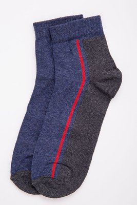 Чоловічі шкарпетки середньої довжини, сіро-синього кольору, 167R314 167R314 фото