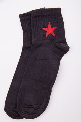 Чоловічі шкарпетки середньої довжини, чорного кольору, 167R412 167R412 фото
