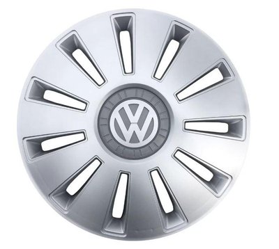 Колпаки 15" "REX" Silver "Украина" (гибкие) - с логотипом "VW" на Crafter "Автотовары" 58315531 фото