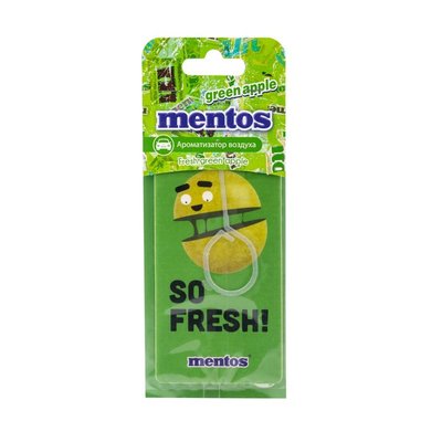 Освежитель сухой лист 9gr Зеленое яблоко "Mentos" MNT701 "Автотовары" 42263163 фото