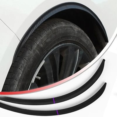 Молдинг на колесные арки под карбон Тип юбка 0,7м (2шт,пластиковый, скотч) (без упак) Автотовары 507922 фото