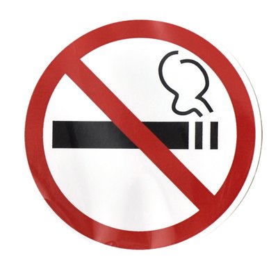 Наклейка "Не палить" круглая d=95мм (уп.10шт) Автотовары 503287 фото