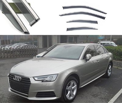 Дефлекторы окон Audi A4L 2017-2020 скотч "FLY" "молдинг из нерж. стали 3D" BAD4L1723-W/S (116) "Автотовары" 40399248 фото
