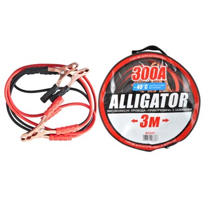 Пусковые провода 300А 3м "Alligator" (BC633) сумка (12шт/ящ) "Автотовары" 62947834 фото