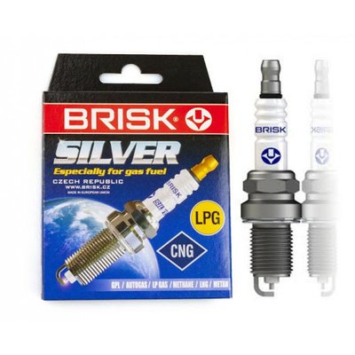 Свечи - "Brisk" - LR15YS.4K SILVER Зазор-0.8мм,ключ-21(ВАЗ,Таврия,Сенс,Ланос (8-ми клап.) под ГБО 30847205 фото