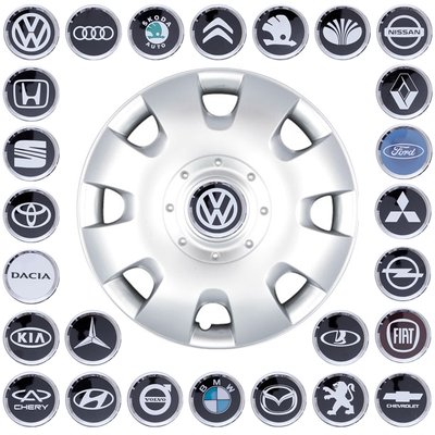Колпаки "14" (SKS-209) + эмблемы на выбор (VW Caddy. Polo) "Автотовары" 48272102 фото