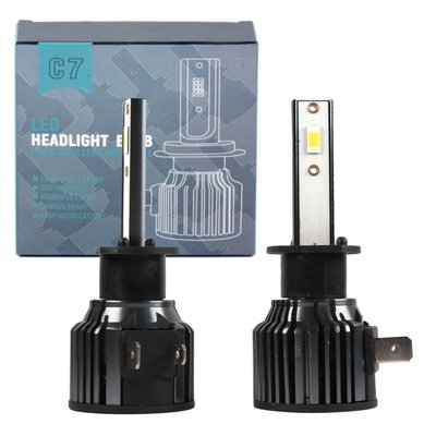 Лампа LED H1 радиатор+кулер 60w/9600lm /6000K/IP65/9-32v C7 3570 Chip 12мес.гарантия "Автотовары" 71806668 фото