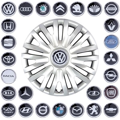 Колпаки "14" (SKS-217) + эмблемы на выбор (VW) "Автотовары" 59240921 фото