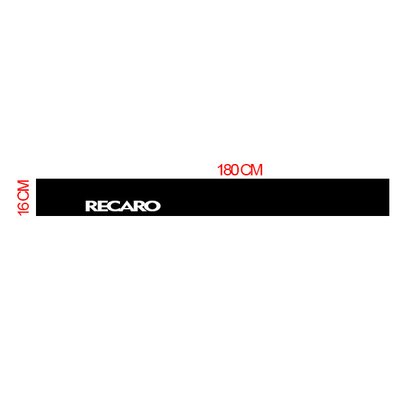 Наклейка лобовое стекло бус черная 160*1800 "RECARO" "Автотовары" 53875874 фото