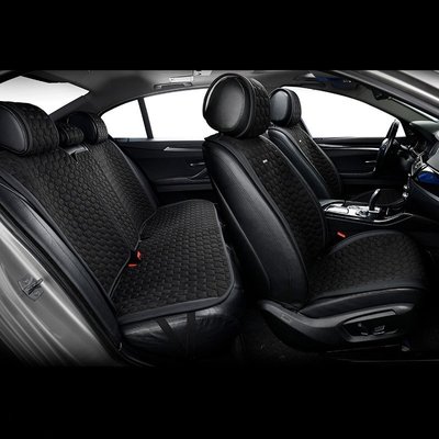 Накидки сидений премиум класса велюр "Beltex" Monte Carlo Черный (black) Полный комплект BX81100 "Автотовары" 37409985 фото