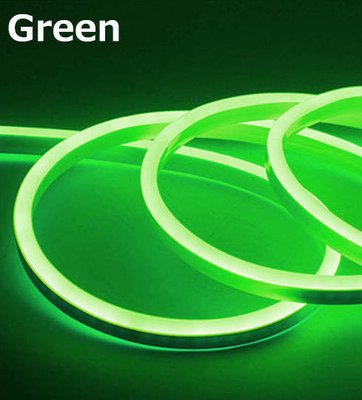 Лента - Силикон LED Neon - 12v 50см зеленая гибкая (боковое свечение/шир.12мм/вис. 6мм) "Автотовары" 59863405 фото