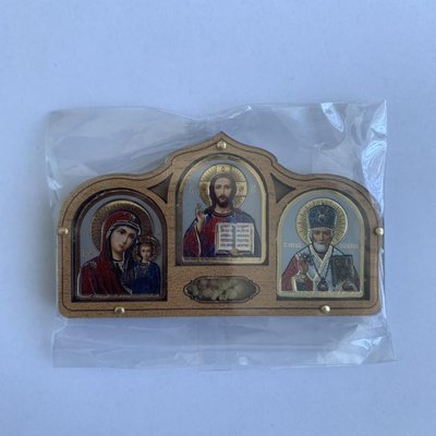 Икона Троица на скотче малая деревянная "Автотовары" 55402763 фото