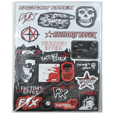 Наклейка МОТО "Factory Effex" (31x24) красно-черный "Автотовары" 74146726 фото