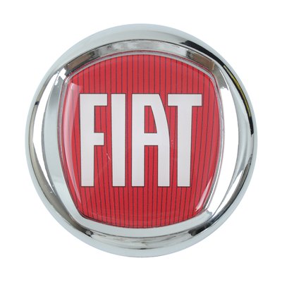 Эмблема "Fiat" DOBLO, DUKATO, FIORINO, SCUDO пластик/скотч/красная/D120 "Автотовары" 68286580 фото