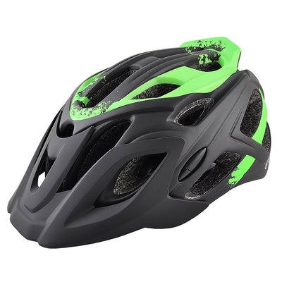Велосипедный шлем Черно-Зеленый матовый L (58-60 см) "GREYS" GR21124 Автотовары 494156 фото
