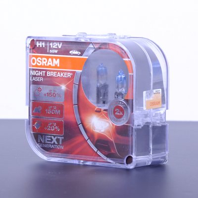 Лампа 12V H1 55W +150% Night Laser "Osram" (64150 NL-BOX) (Box-2шт) АКЦИЯ "Автотовары" 72791642 фото