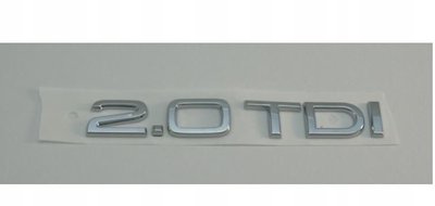 Эмблема - надпись "2.0 TDI" Audi A4/A5/A6 2009> скотч 143х21мм 8P0853743G2ZZ "Автотовары" 40088967 фото