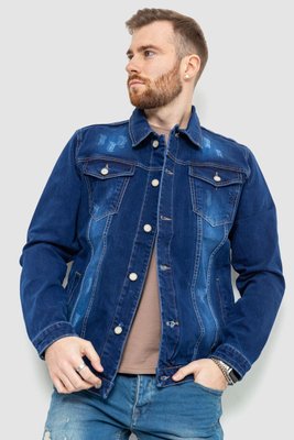 Джинсова куртка чоловіча, колір темно-синій, 157R0110-1 157R0110-1 фото