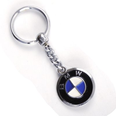 Брелок для ключей BMW металл/черно/синяя эмблема BMW (на цепочке) "Автотовары" 65550405 фото