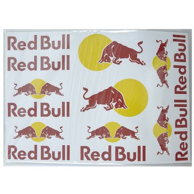 Наклейка МОТО "Red Bull" (35x23) большая "Автотовары" 70727938 фото