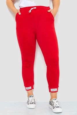 Спорт штани жіночі демісезонні, колір червоний, 226R027 226R027 фото