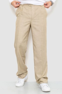 Штани чоловічі класичні, колір бежевий, 201R016 201R016 фото