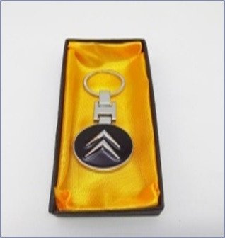 Брелок для ключей Citroen метал/черный в коробке "Автотовары" 76792214 фото